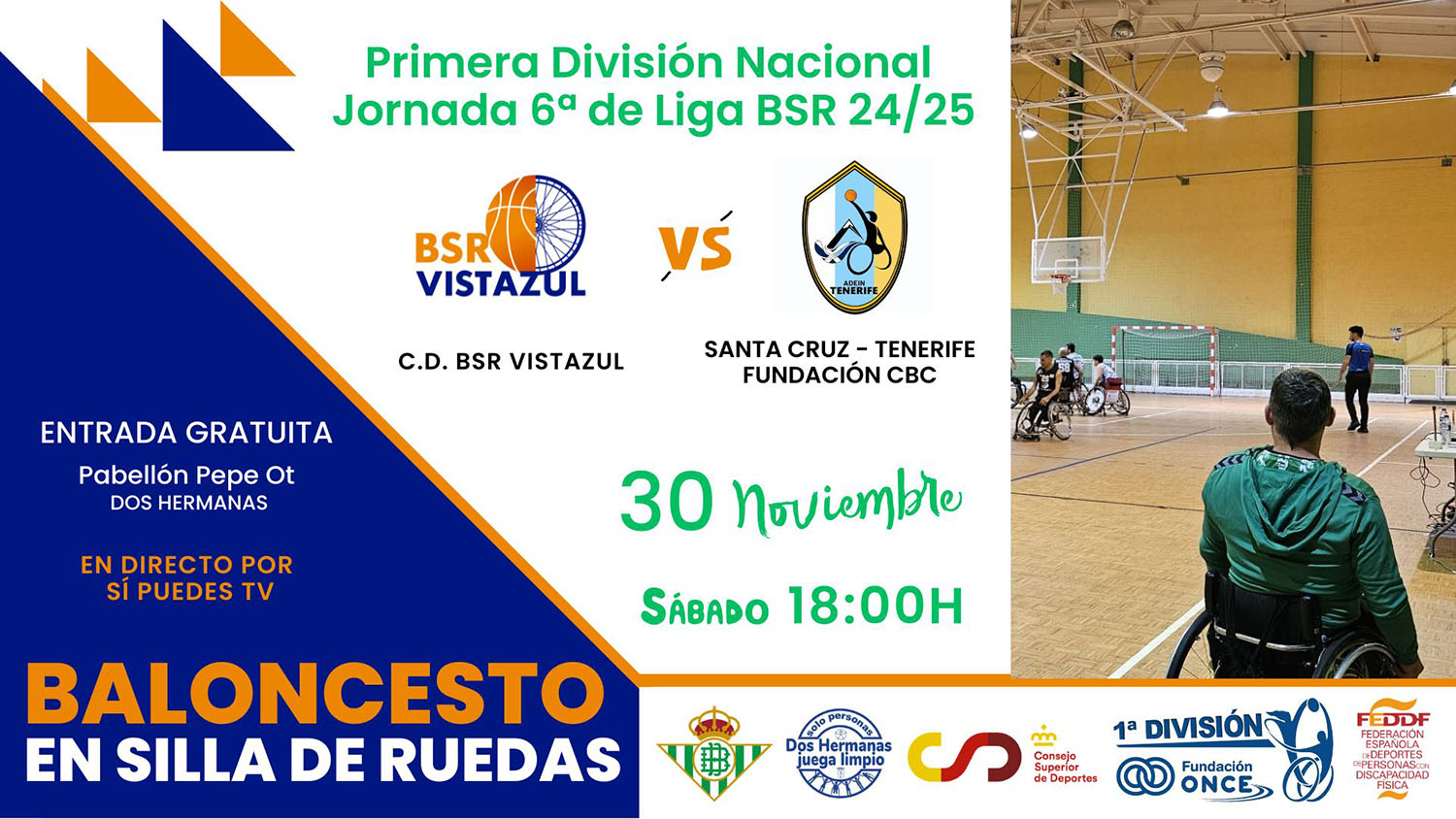 Alargar la buena racha en 1ª División de baloncesto en silla de ruedas
