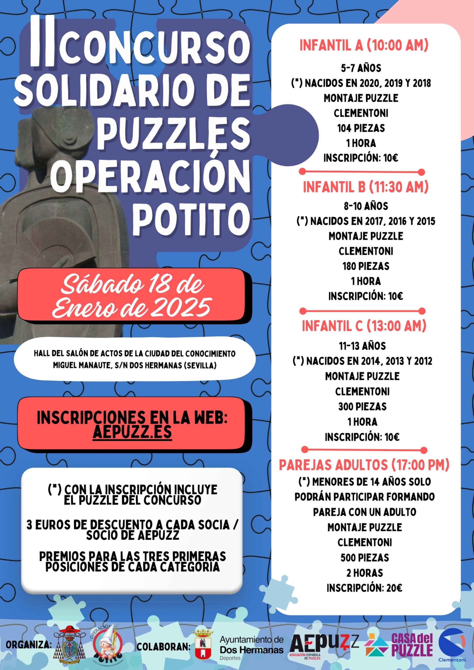 El II Concurso solidario de puzzles Operación Potito abre su inscripción