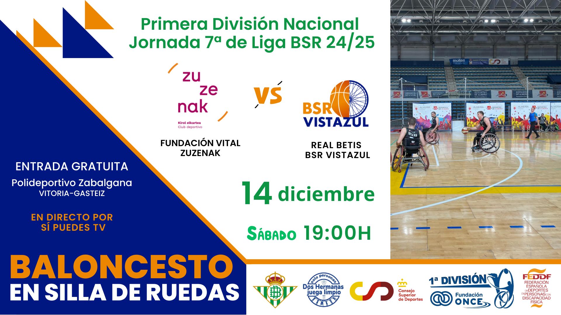 Fundación Vital Zuzenak recibe al Real Betis BSR Vistazul