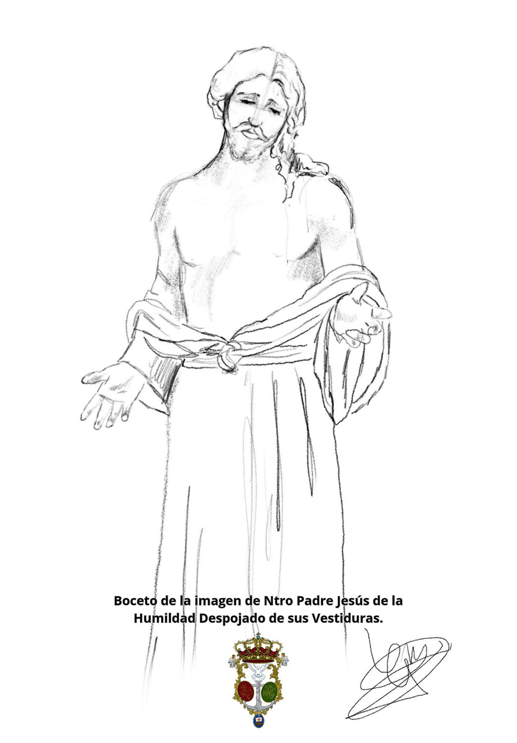 Boceto de Nuestro Padre Jesús de la Humildad