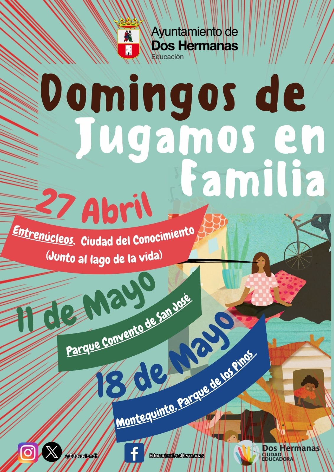 Jugamos en Familia en el Parque Lago de la Vida de Entrenúcleos
