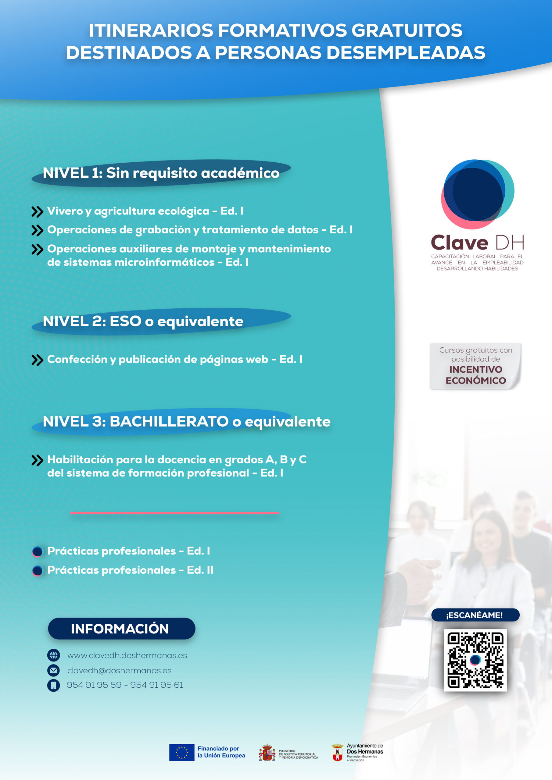 El plazo de inscripciones de la primera convocatoria de Clave DH se amplía