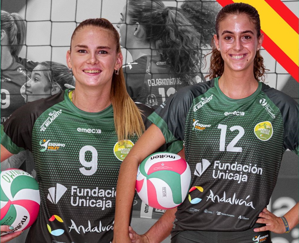 Jugadoras del Fundación Unicaja Andalucía con la Nacional sub 25