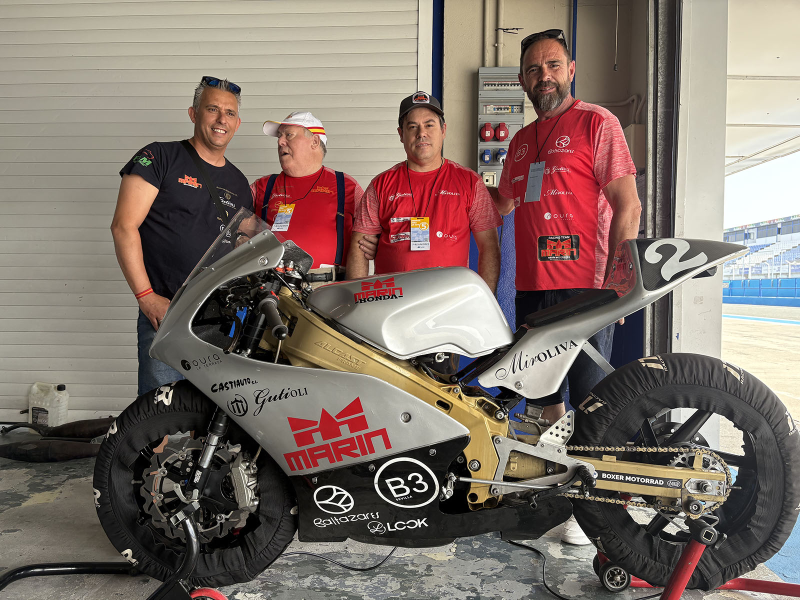 Pódium de Marín Motorbikes en el Andaluz de Velocidad