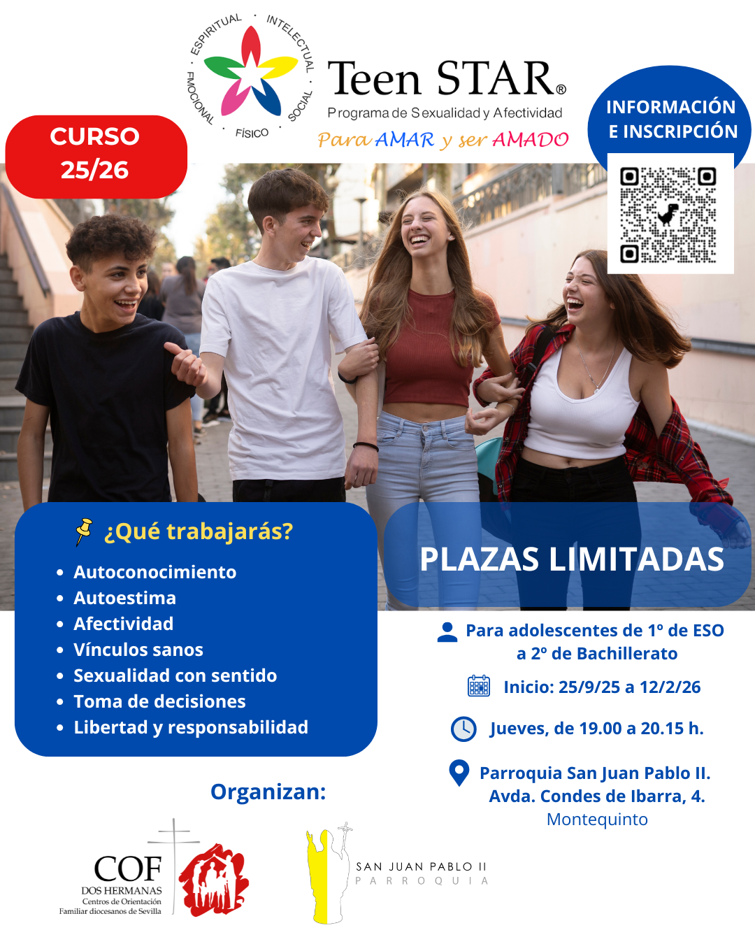 El programa Teen STAR vuelve a la Parroquia de San Juan Pablo II