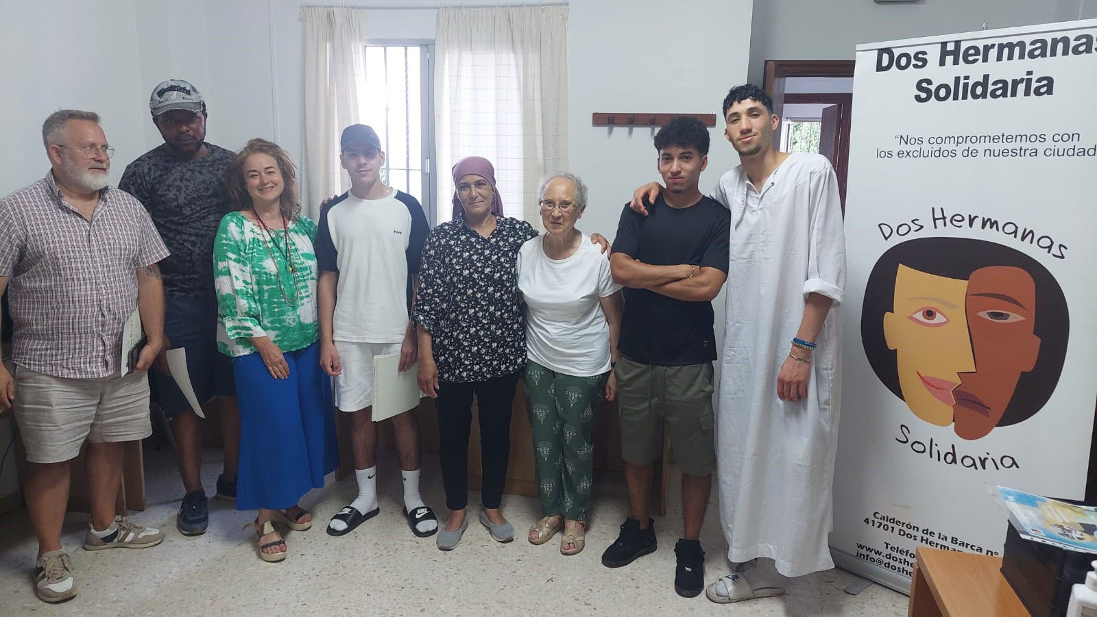 Dos Hermanas Solidaria clausura el curso de español para inmigrantes