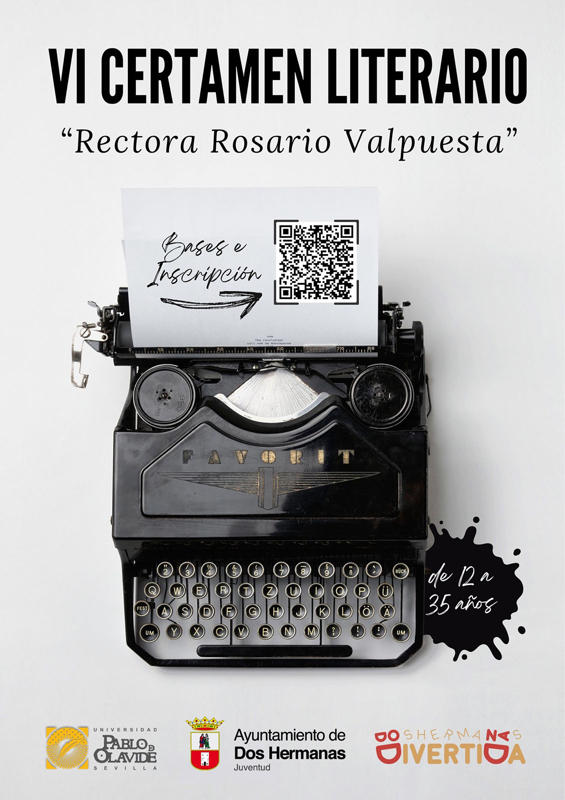 Palmarés del VI Certamen Literario Rectora Rosario Valpuesta