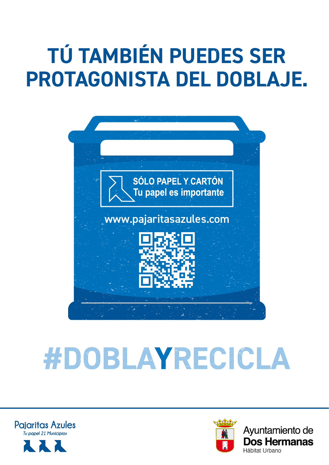 Campaña Dobla y recicla para fomentar el reciclaje de papel y cartón
