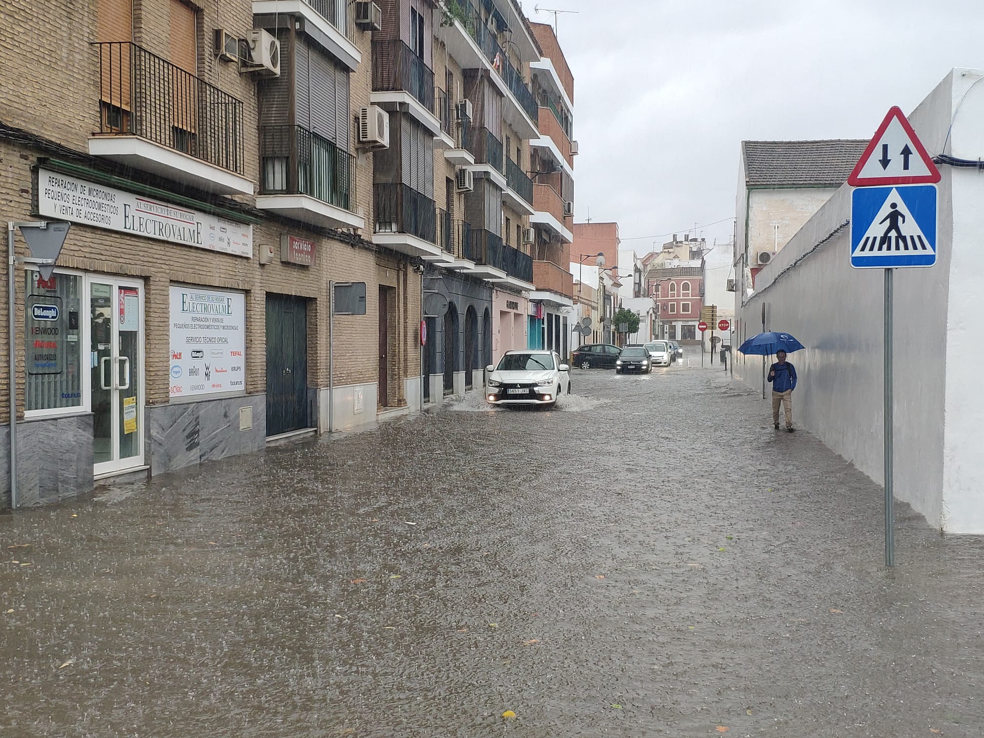 El temporal de lluvia deja 89 litros de agua por metro cuadrado