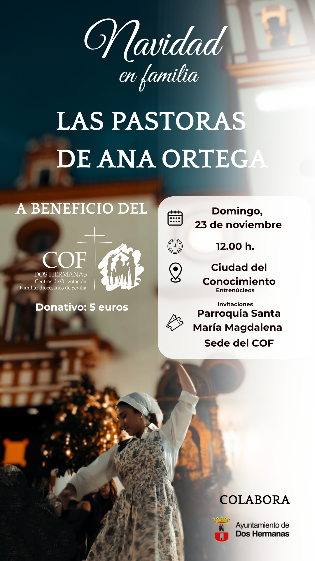 Las Pastoras de Ana Ortega bailarán a beneficio del COF