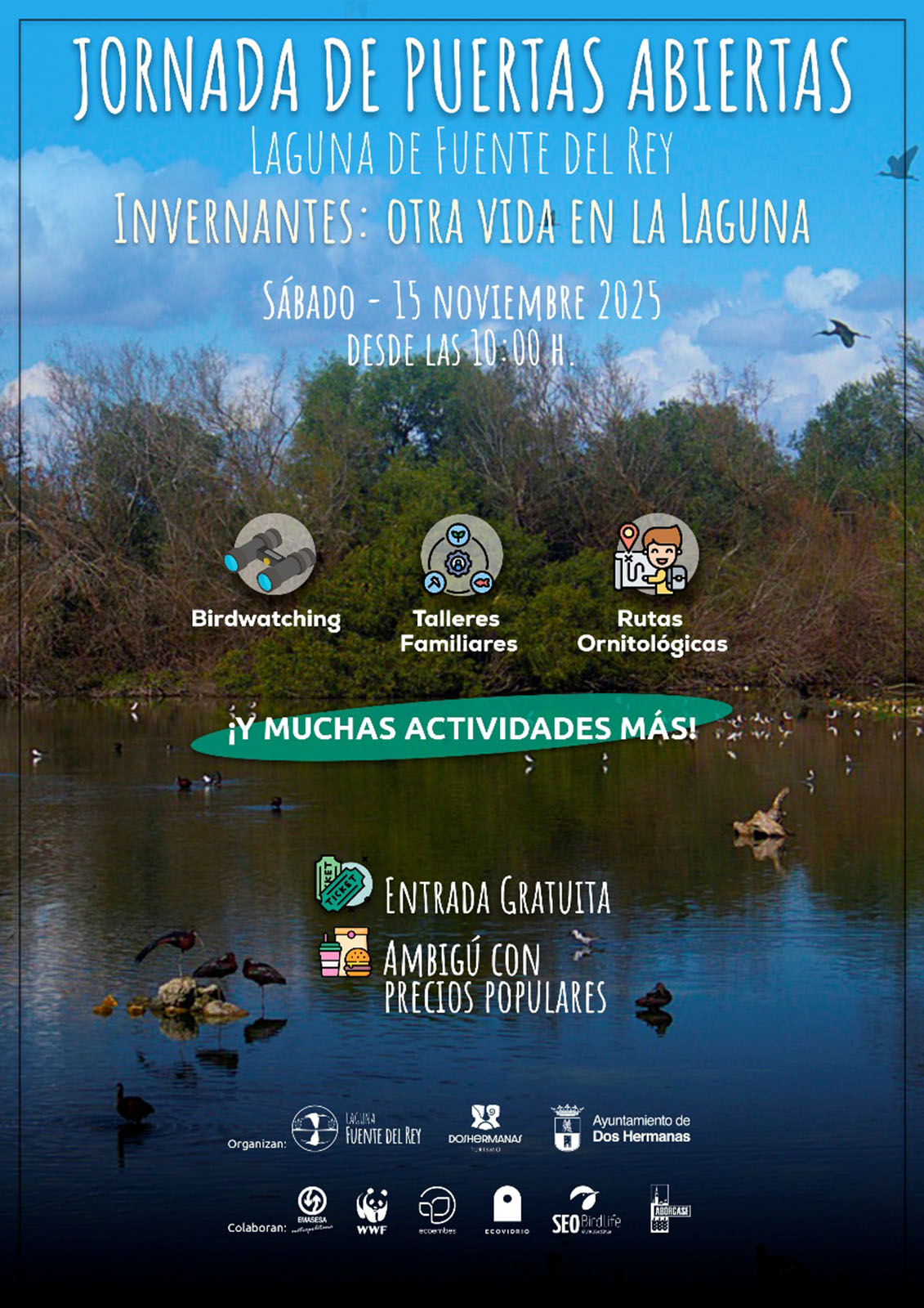 Las invernantes protagonizan una jornada en la Laguna de Fuente del Rey