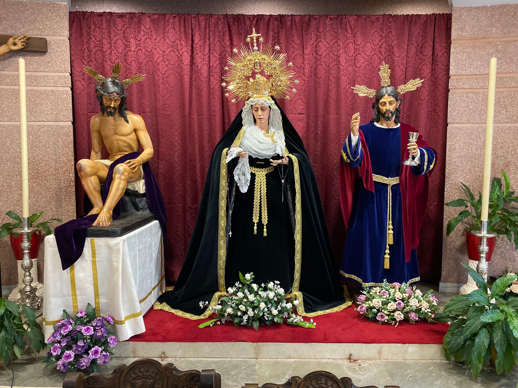 Los titulares de la Sagrada Cena están en la Residencia San Rafael