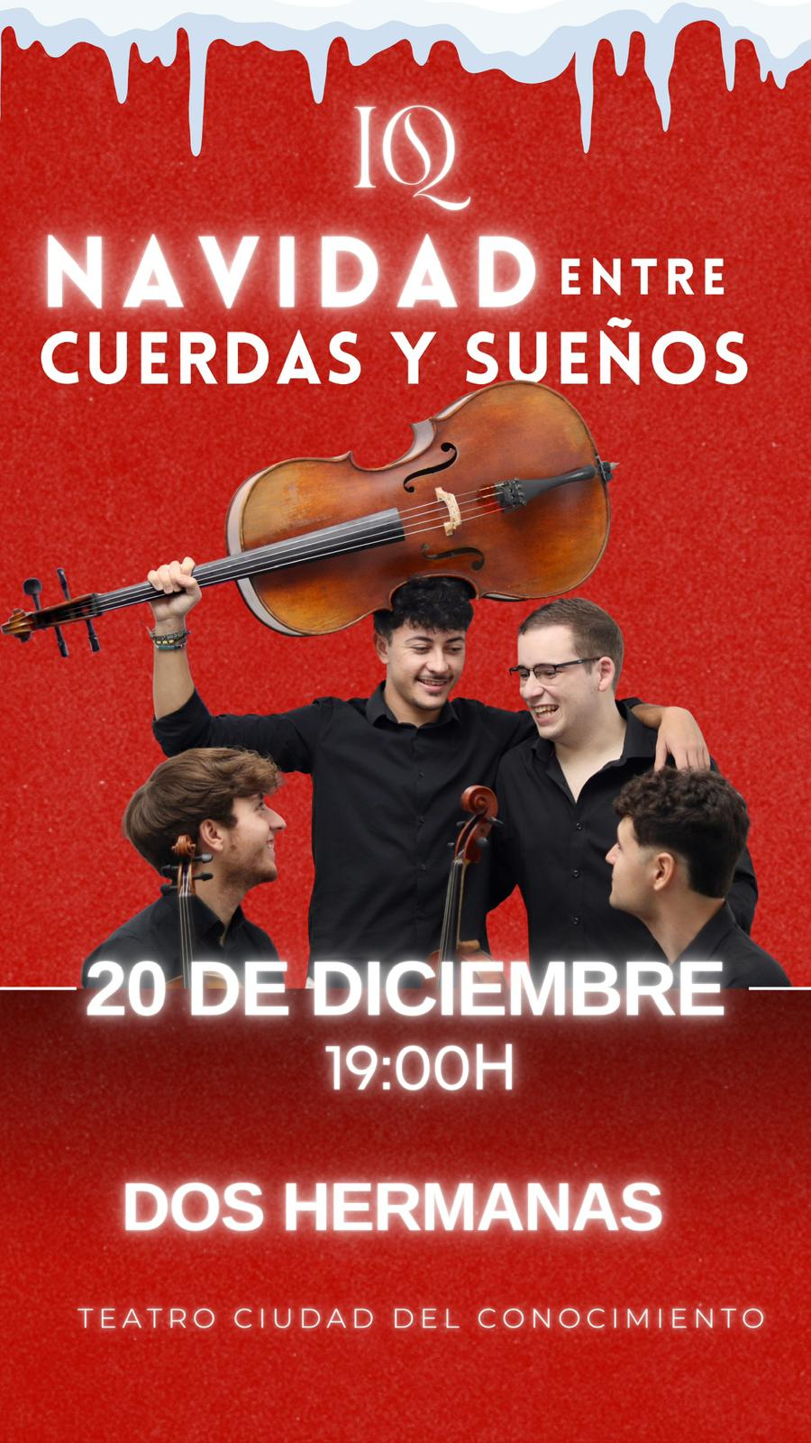 El Cuarteto Isbilya le toca a la Navidad en Entrenúcleos