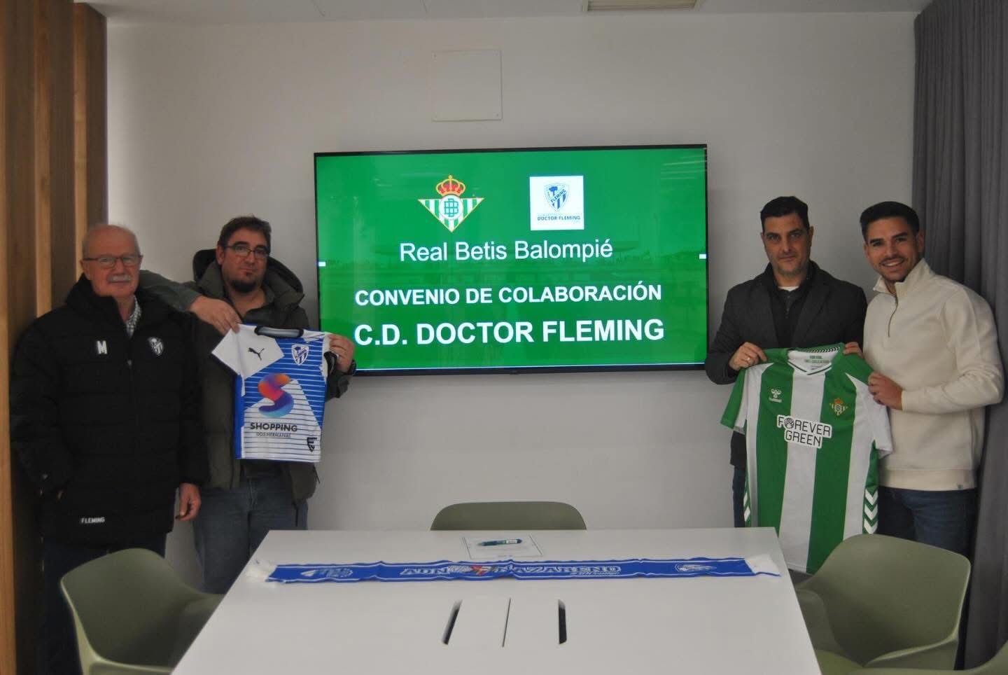 Convenio de colaboración deportiva del CD Doctor Fleming con el Betis