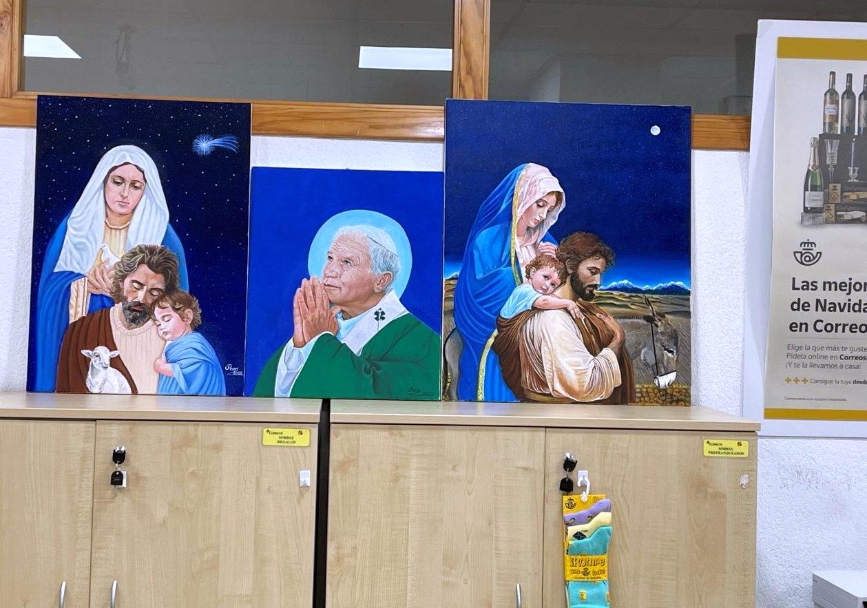 Correos en Dos Hermanas exhibe la obra de Paco Ribas