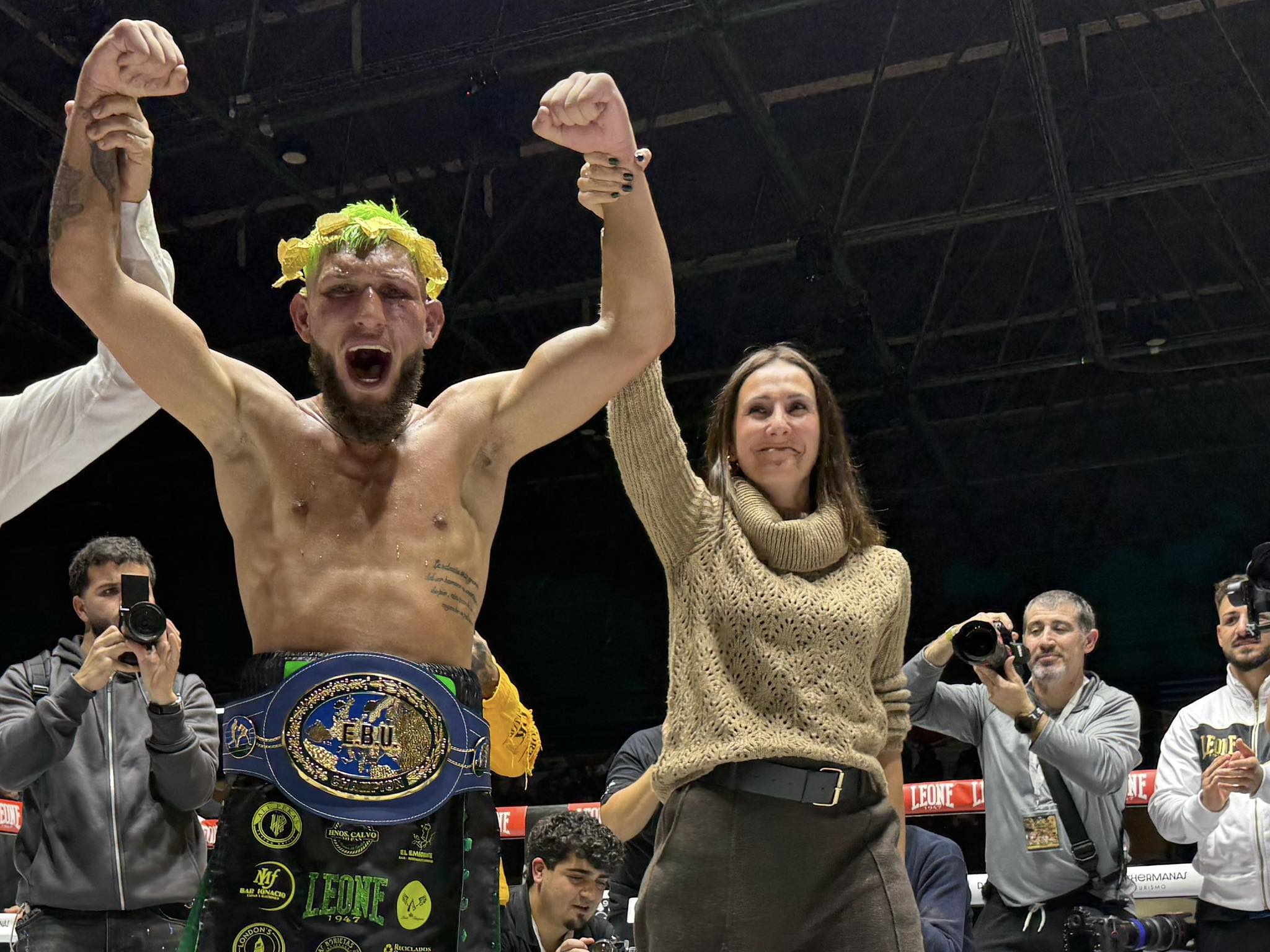 Campeón europeo absoluto de boxeo en casa