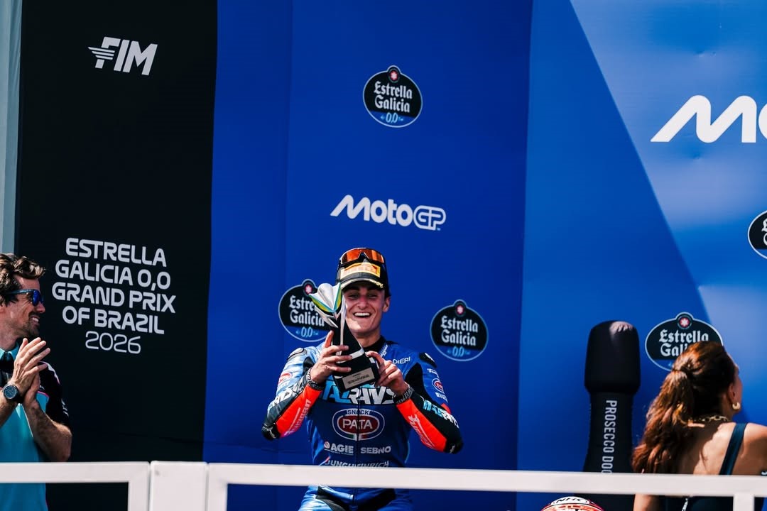 Dani Muñoz fue segundo en el Gran Premio de Brasil de Moto2
