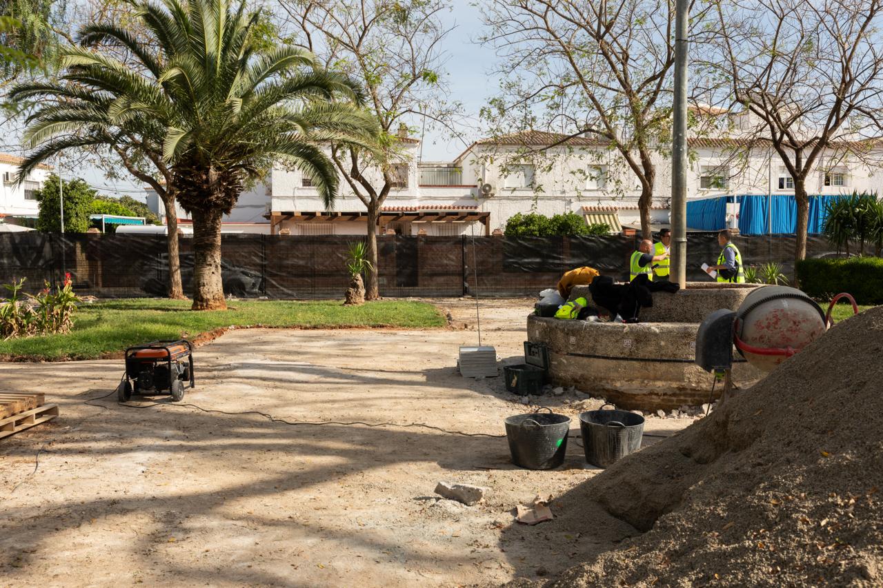 Obras de repavimentación en la Plaza Ntro. Padre Jesús de la Pasión