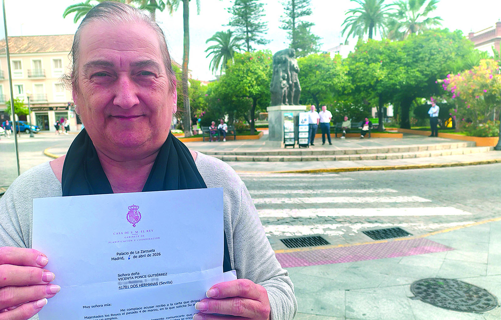 La Casa Real se interesa por la historia de Vicenta Ponce Gutiérrez