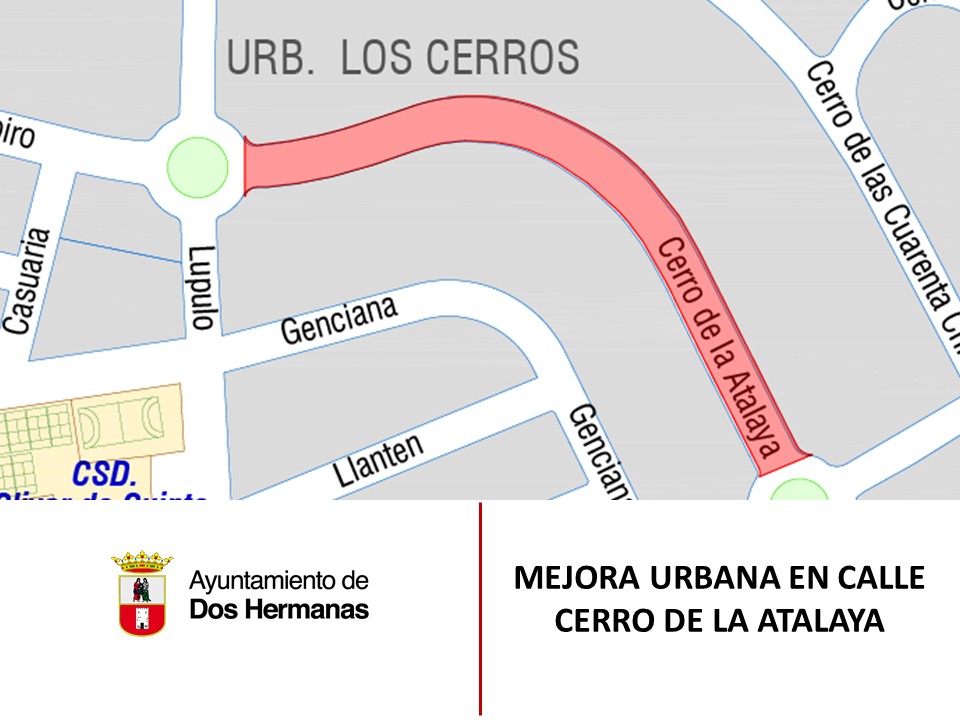 Mejora urbana y de accesibilidad en la calle Cerro de La Atalaya