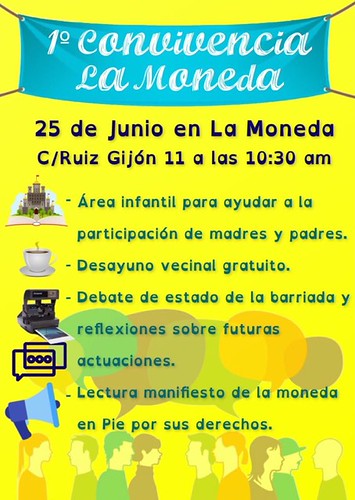 Cartel convivencia de La Moneda