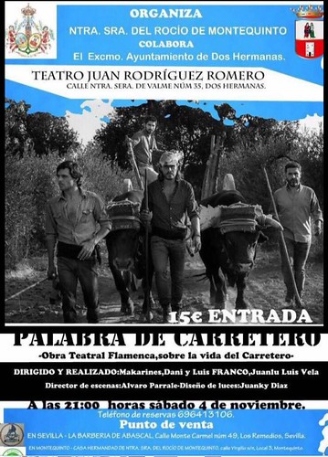 Cartel espectáculo Palabra de Carretero