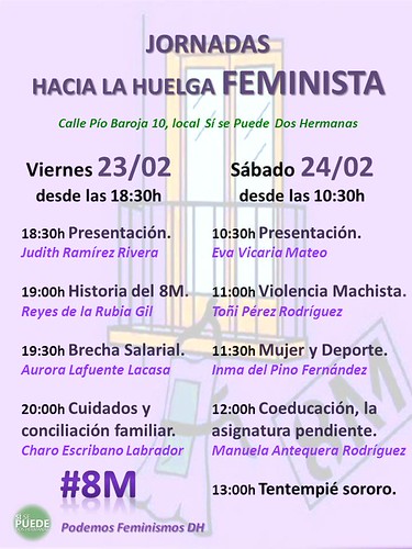 Jornadas huelga feminista de Sí se puede