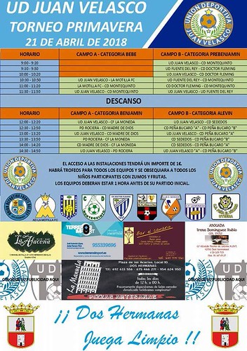 Cartel Torneo de Primavera de la UD Juan Velasco