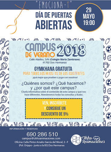 Cartel Campus de Verano del Colegio María Zambrano